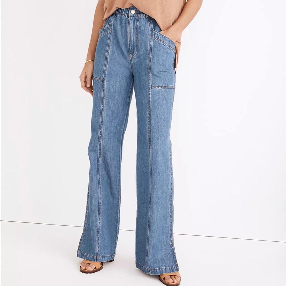 Madewell Denim Pull-on Loose Flare Pants